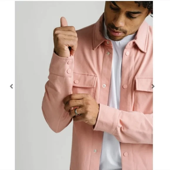 Zyia Men’s Dusty Rose Pacific Crest Shirt, XL - Picture 1 of 12